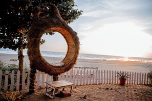 Outdoor wedding area