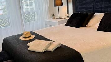 2 slaapkamers, een strijkplank/strijkijzer, wifi, beddengoed