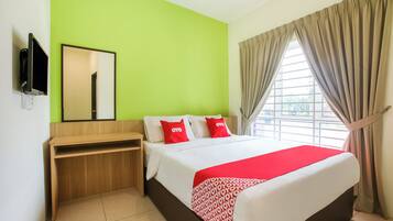 Premium bedding, free WiFi, bed sheets