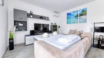 2 Schlafzimmer, Bügeleisen/Bügelbrett, Reisekinderbett, kostenloses WLAN