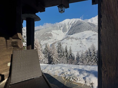 Chalet les Mélèzes - Typique, terrasse & cheminée