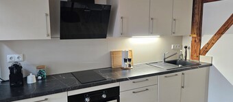 New, cozy vacation apartment in the attic with sleeping gallery, near Ammersee