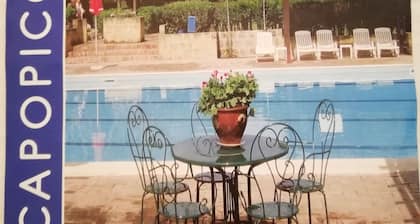 two-level cottage in capopiccolo resort with animation