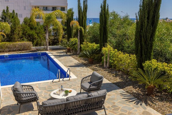 Pool - Discover your perfect getaway at this stunning 3-bedroom villa in Cape Greko, Famagusta, Cyprus. (Protaras)