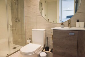 Shower, hair dryer