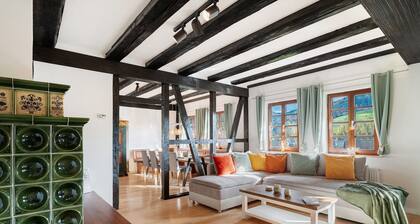 Ferienwohnung 'Höflelounge', Kachelofen, Balkon und Wi-Fi