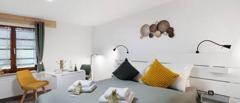 1 chambre, fer et planche Ă repasser, Wi-Fi, draps fournis