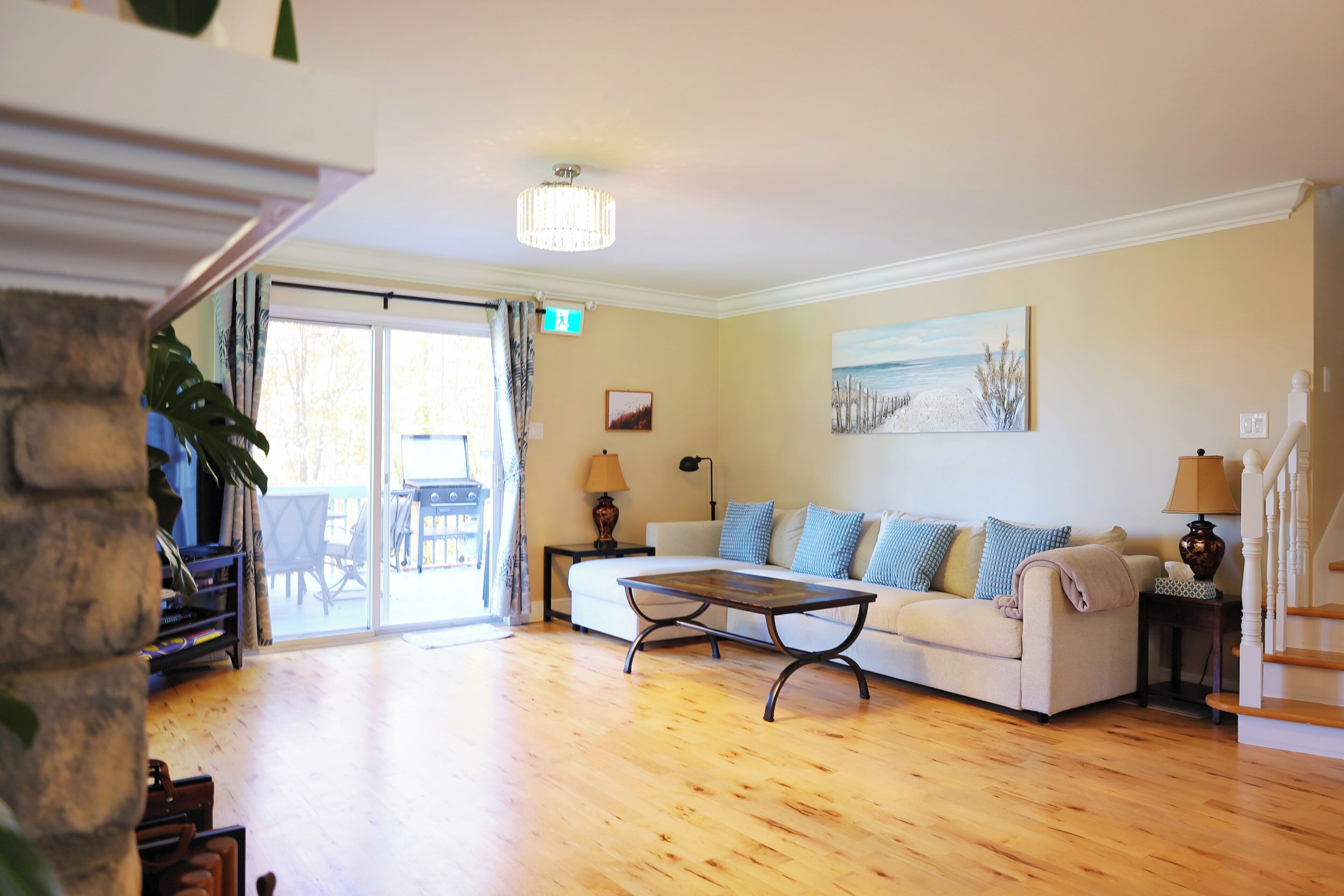 Télévision, cheminée