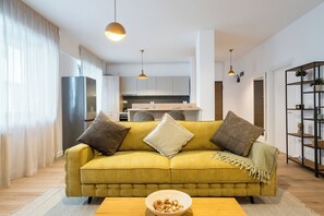 Living area - Uphome Suites (Bucharest)