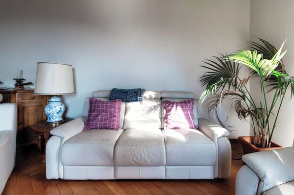 Classic Apartment, Balcony, Lake View | Living area | 32-inch flat-screen TV with digital channels