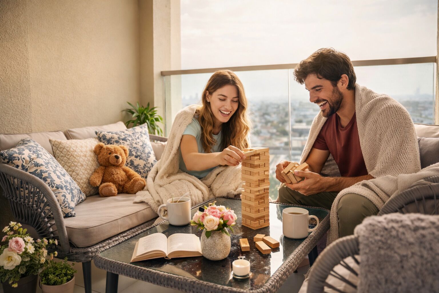 Deluxe appartement, balkon, uitzicht op stad | Balkon