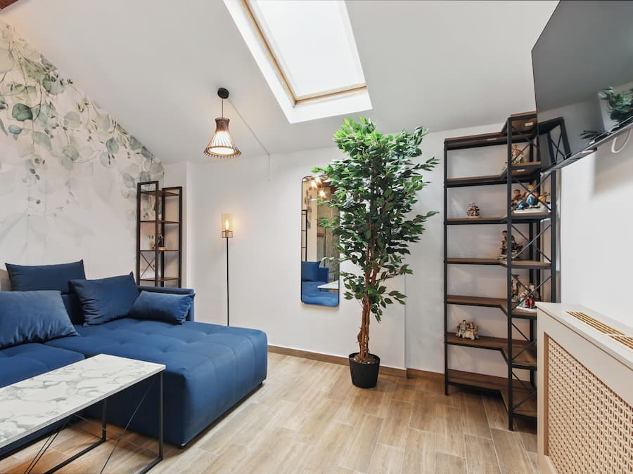 Petru Maior Apartment #4 | Living area | 43-inch LED TV with satellite channels
