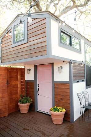 Exterior - Cozy Tiny Home With Hot Tub and Cowboy Pool! (Fredericksburg)