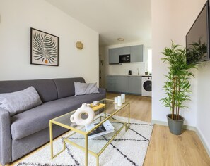 Studio, City View | Living area | 80-cm Smart TV with digital channels