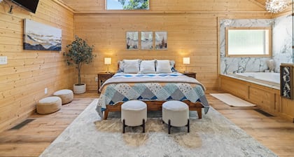 Prized Gem - Stunning Barndominium-Style Cabin Nestled in the Woods.