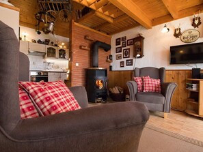 TV, fireplace, stereo