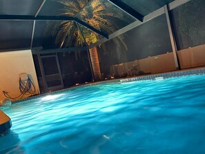 A heated pool
