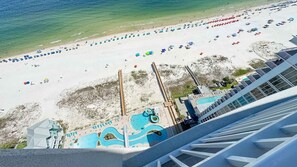 On the beach - New Complex!  Beachfront 4BR Beauty! LAZY RIVER and WATER SLIDE!! (Gulf Shores)