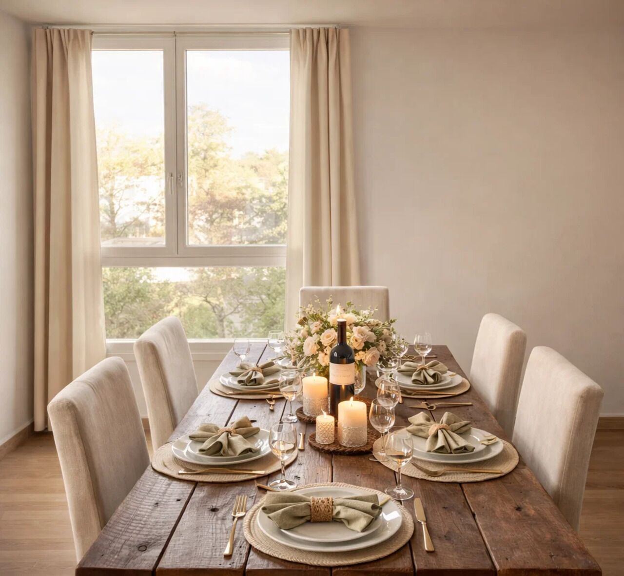 Familieleilighet, byutsikt | Oppholdsområde | En 80-centimeters smart-TV med digitale kanaler