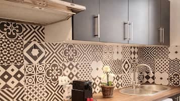 Familienapartment, Stadtblick | Eigene Küche | Espressomaschine, Wasserkocher, Toaster, Gefrierschrank