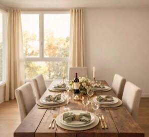 Family Apartment, City View | Living area | 80-cm Smart TV with digital channels