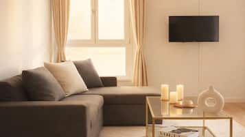 Familienapartment, Stadtblick | Wohnbereich