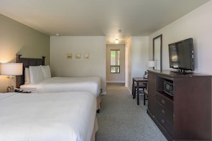 Desk, iron/ironing board, internet, bed sheets