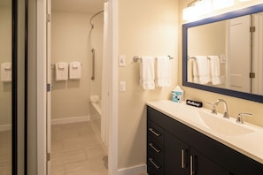 Hair dryer, towels