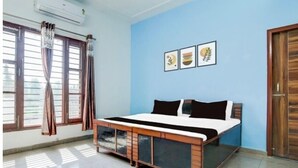 Chambre Simple, balcon, vue parc