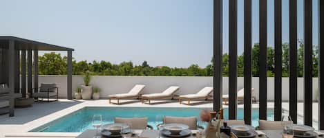 Una piscina riscaldata