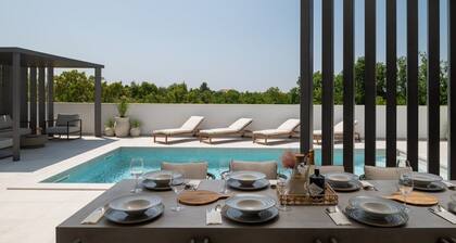 New! Luxury Villa Cvita-design award winner 2025 Beheizter Salzwasserpool, Grill, ideal für Familien & Haustiere