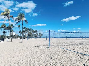 On the beach