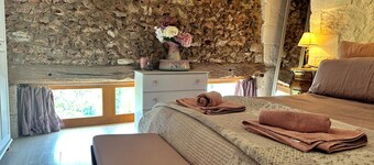 Beautiful converted farmhouse with private pool in hamlet near La Chapelle-Bâton