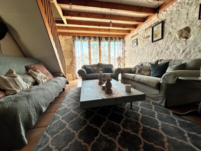 Beautiful converted farmhouse with private pool in hamlet near La Chapelle-Bâton