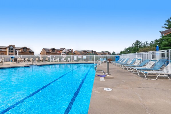 Una piscina riscaldata