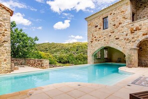 A heated pool
