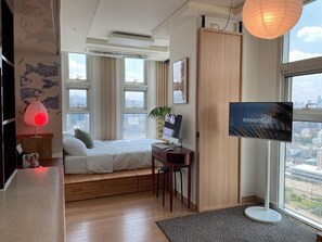 1 bedroom, iron/ironing board, WiFi, bed sheets - Seoul Station Panorama House (Yongsan-gu)