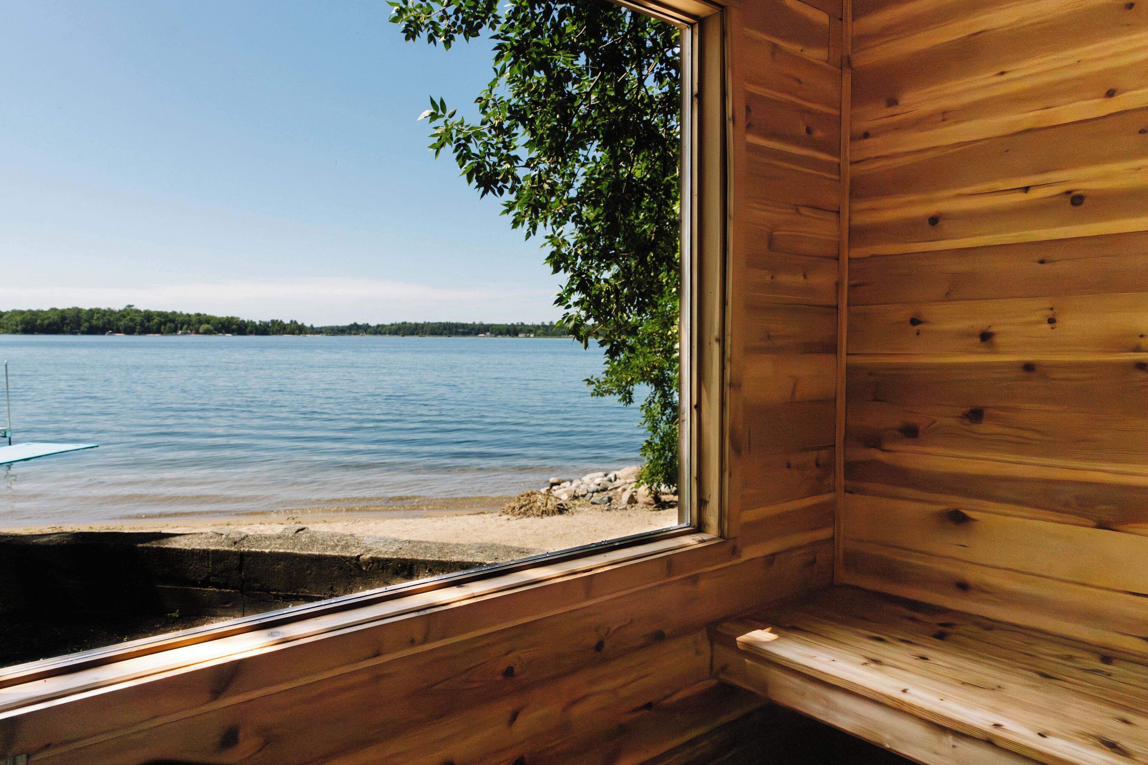Lake view from sauna