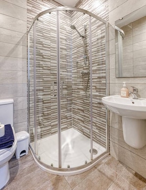 Free toiletries, hair dryer, towels, toilet paper