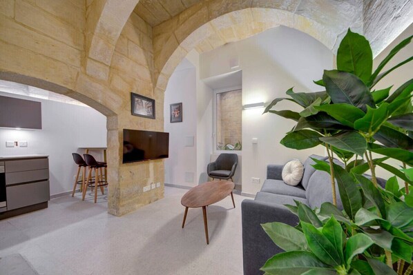 TV - Beautiful, designer 2BR home in heart of Valletta (Valletta)