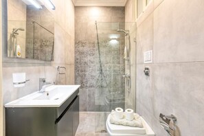 Hair dryer, towels