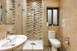 Free toiletries, hair dryer, towels, toilet paper