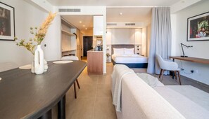 1 غرفة نوم ومكتب ومكواة/لوح كي وواي فاي