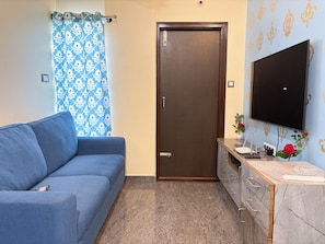 Leilighet – deluxe, byutsikt | Oppholdsområde