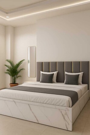 Eenpersoonskamer, uitzicht op tuin | Een bureau, een laptopwerkplek, gratis wifi