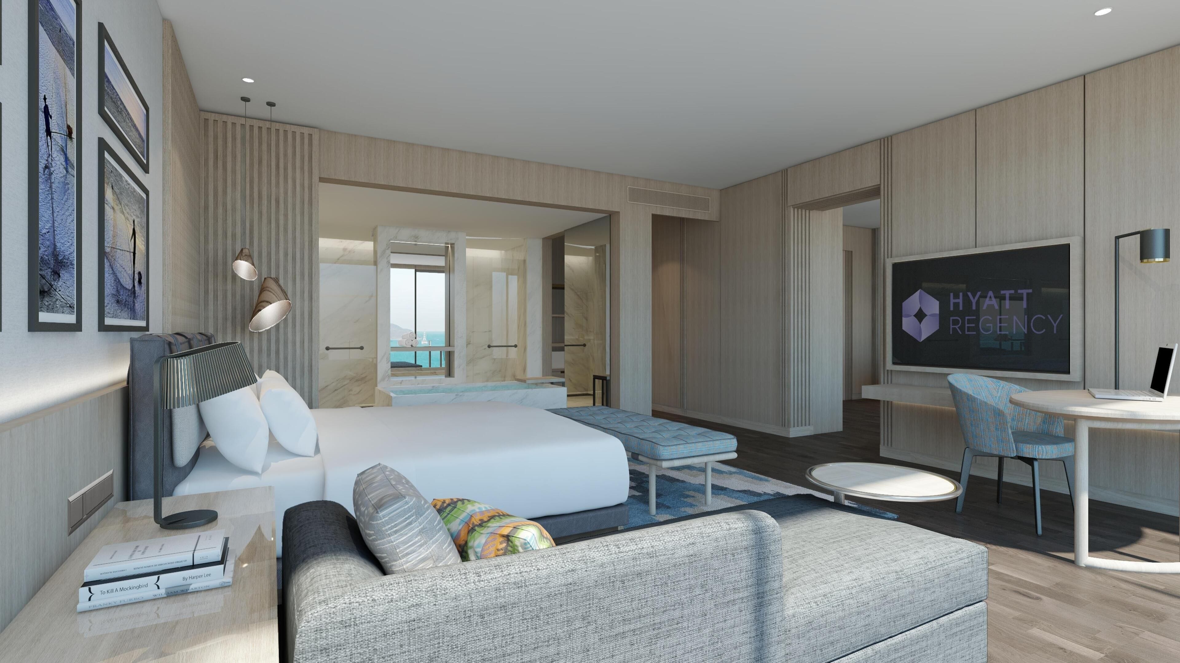 Deluxe Suite, 1 King Bed, Ocean View | Minibar, in-room safe, iron/ironing board, free WiFi