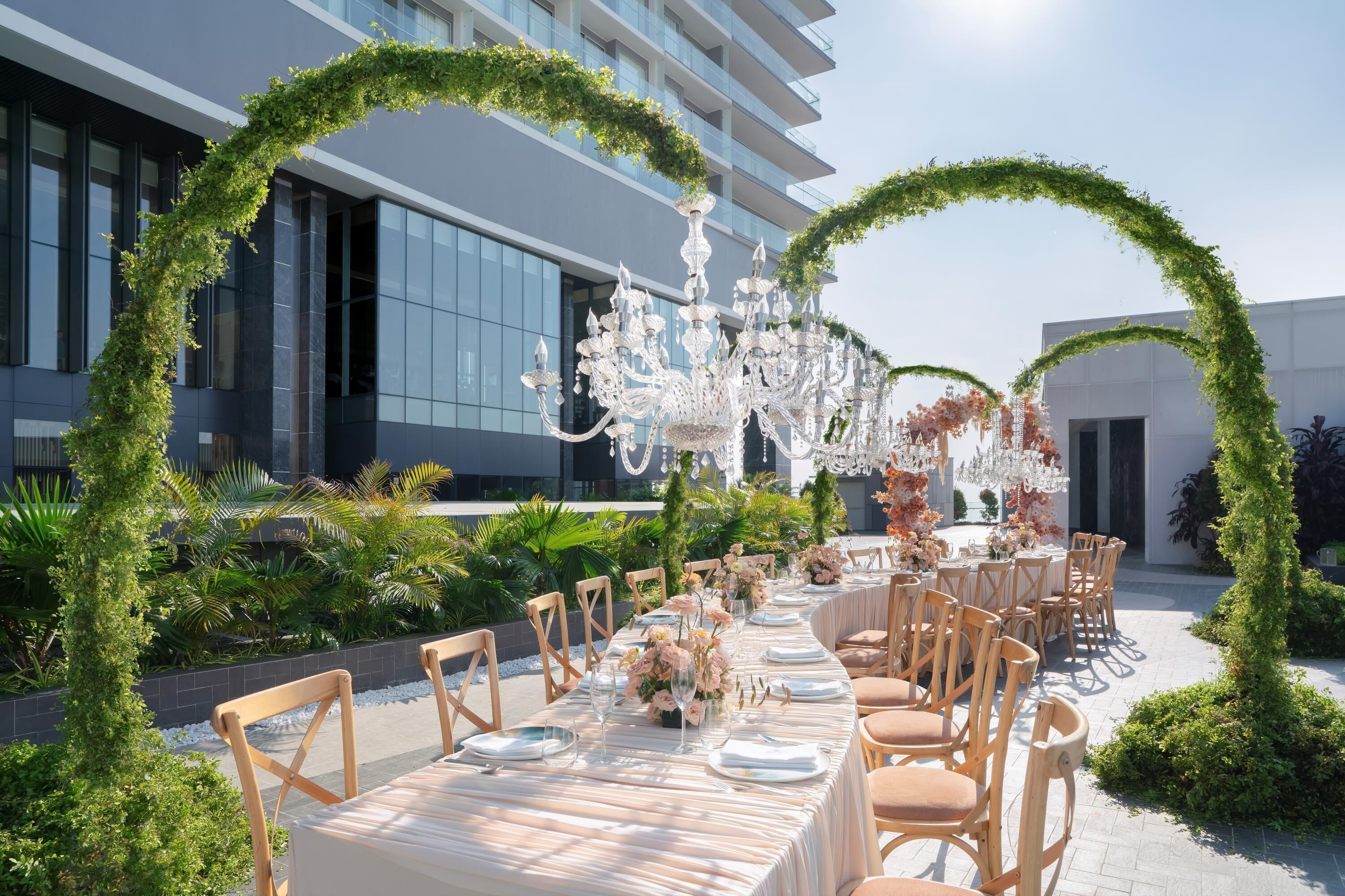 屋外結婚式場