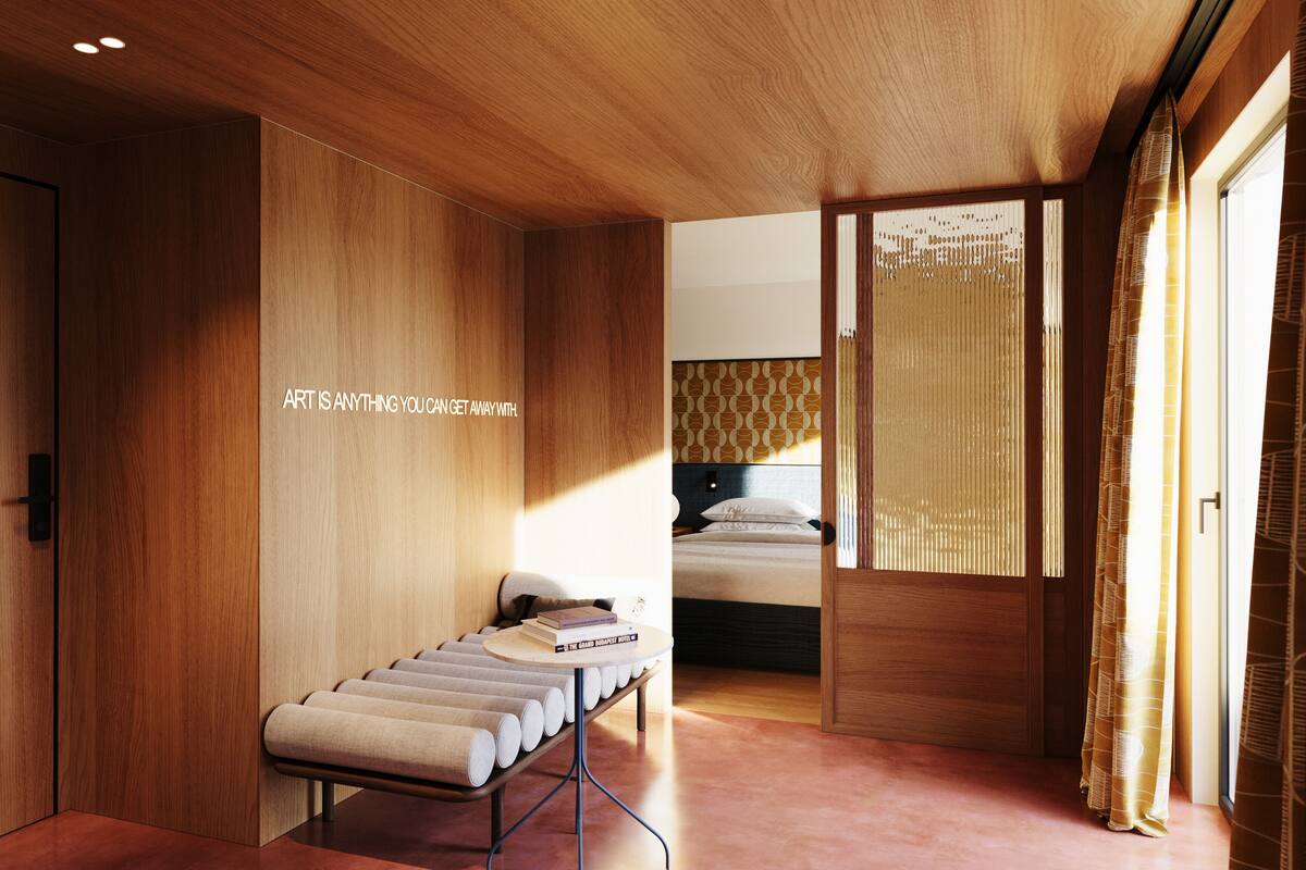 Junior Suite, Courtyard View (Urban Pateo Suite) | Living area | Heated floors