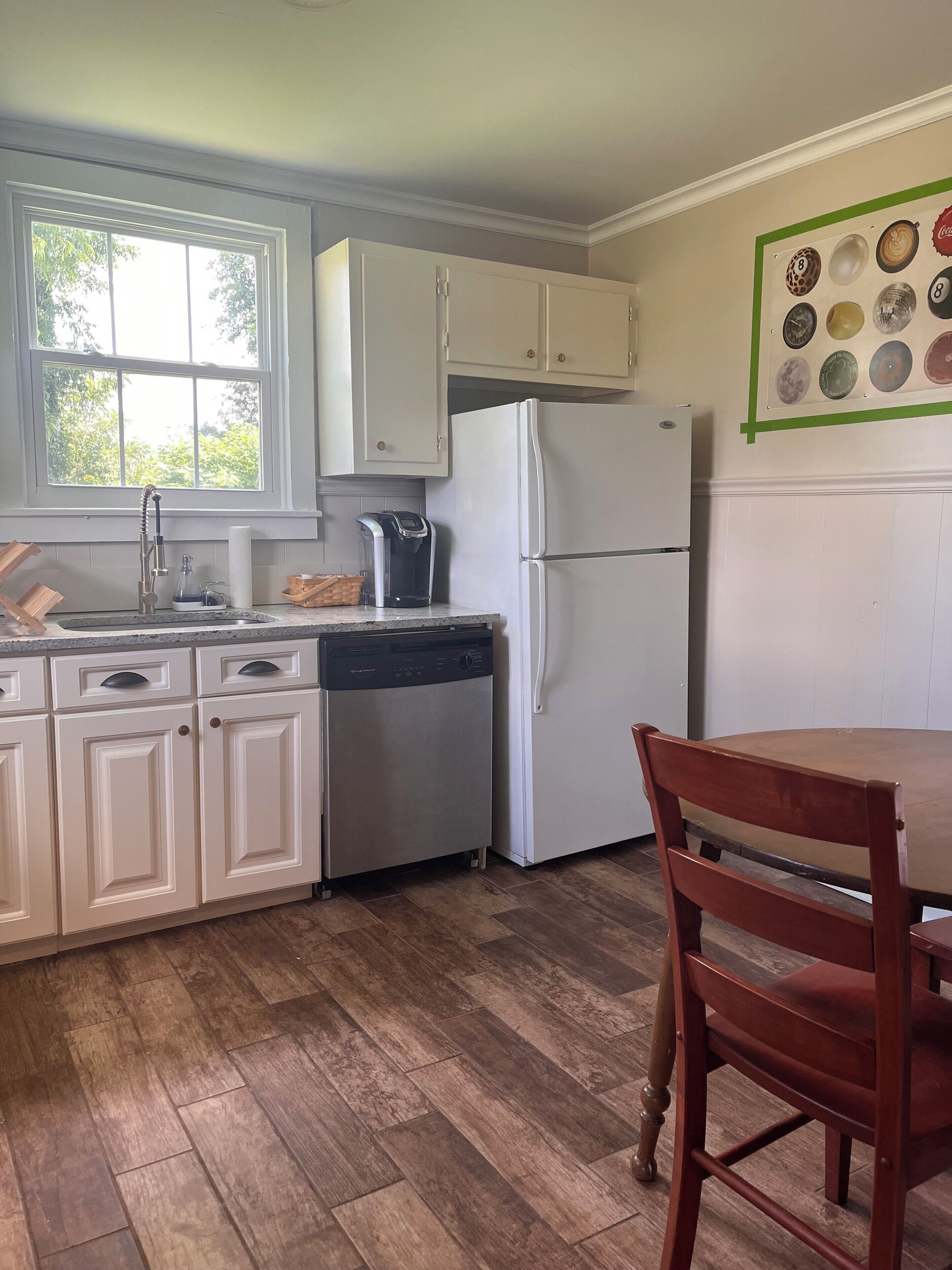 Microwave, oven, stovetop, dishwasher