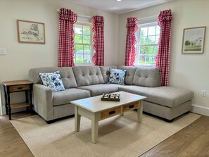 Una Smart TV, una chimenea, libros